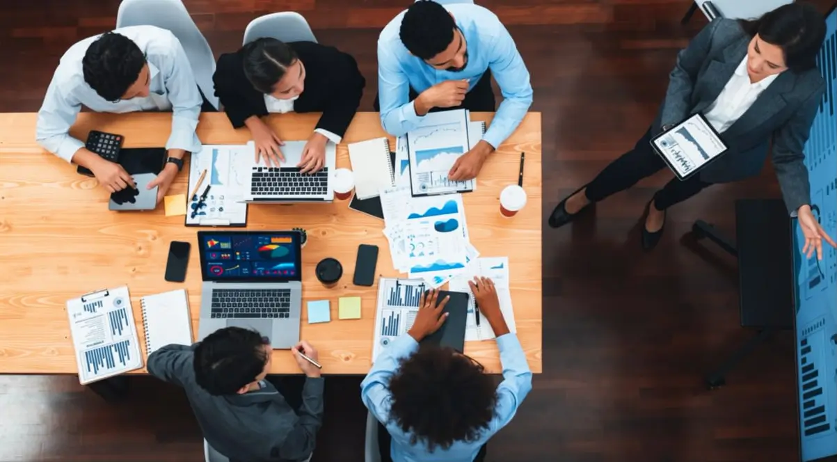 AI Decision Intelligence for Business workflow from data collection to intelligent decision making