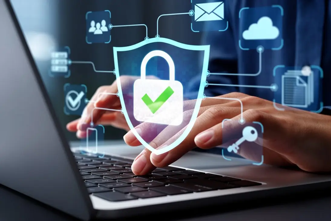 Secure enterprise AI communication network protecting intelligent agent interactions and business data.