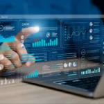 Predictive churn analytics software dashboard