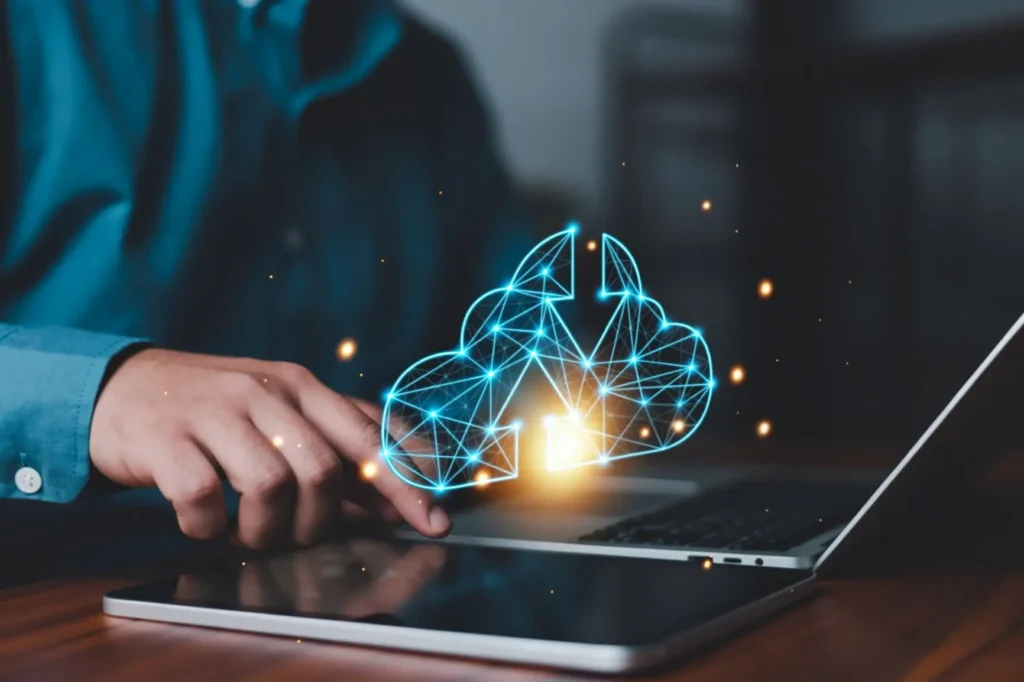 Distributed corporate cloud servers protecting data logs using shadow AI governance tools